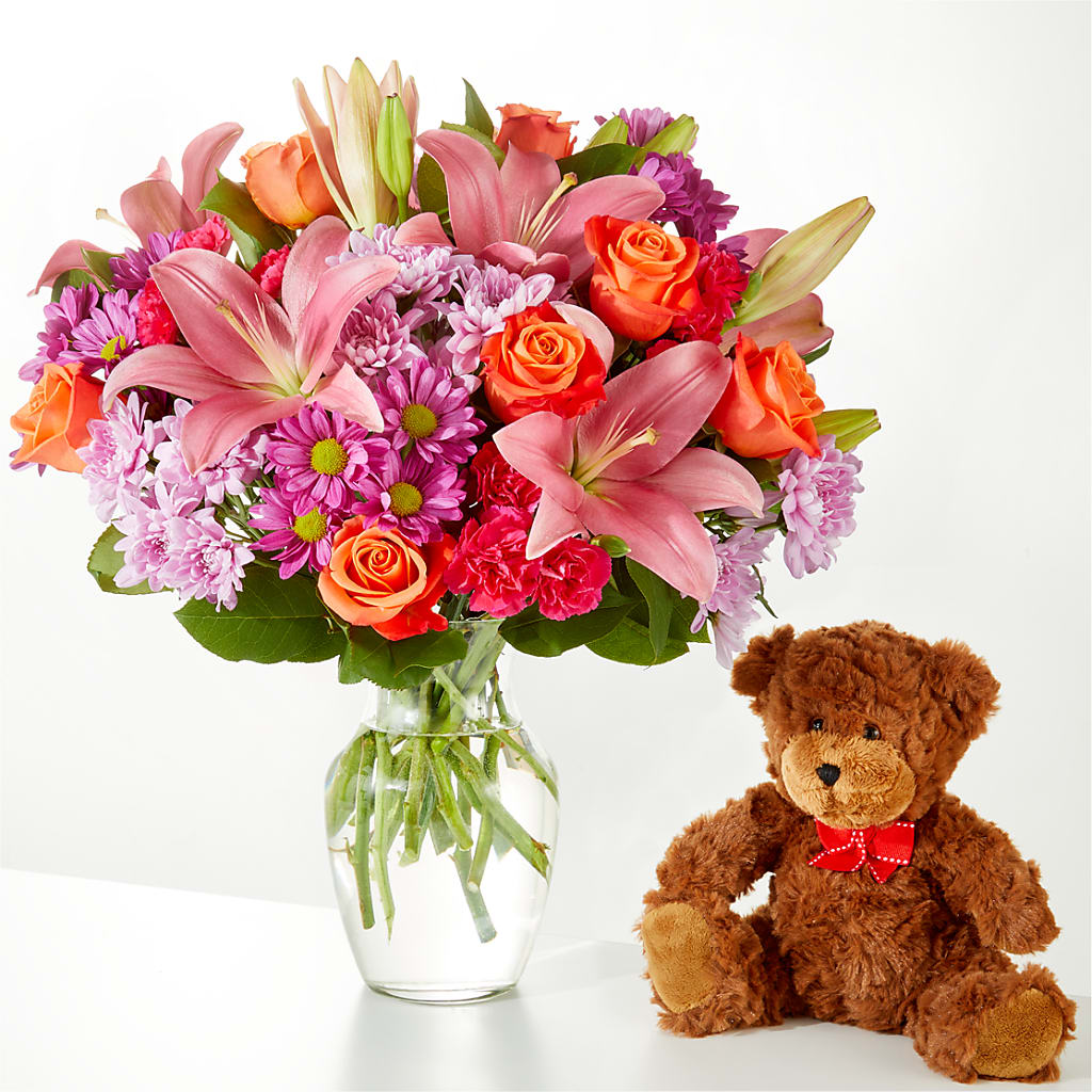 One and Only Bouquet and Bear Bundle – Millennial Florist, Hartsdale NY