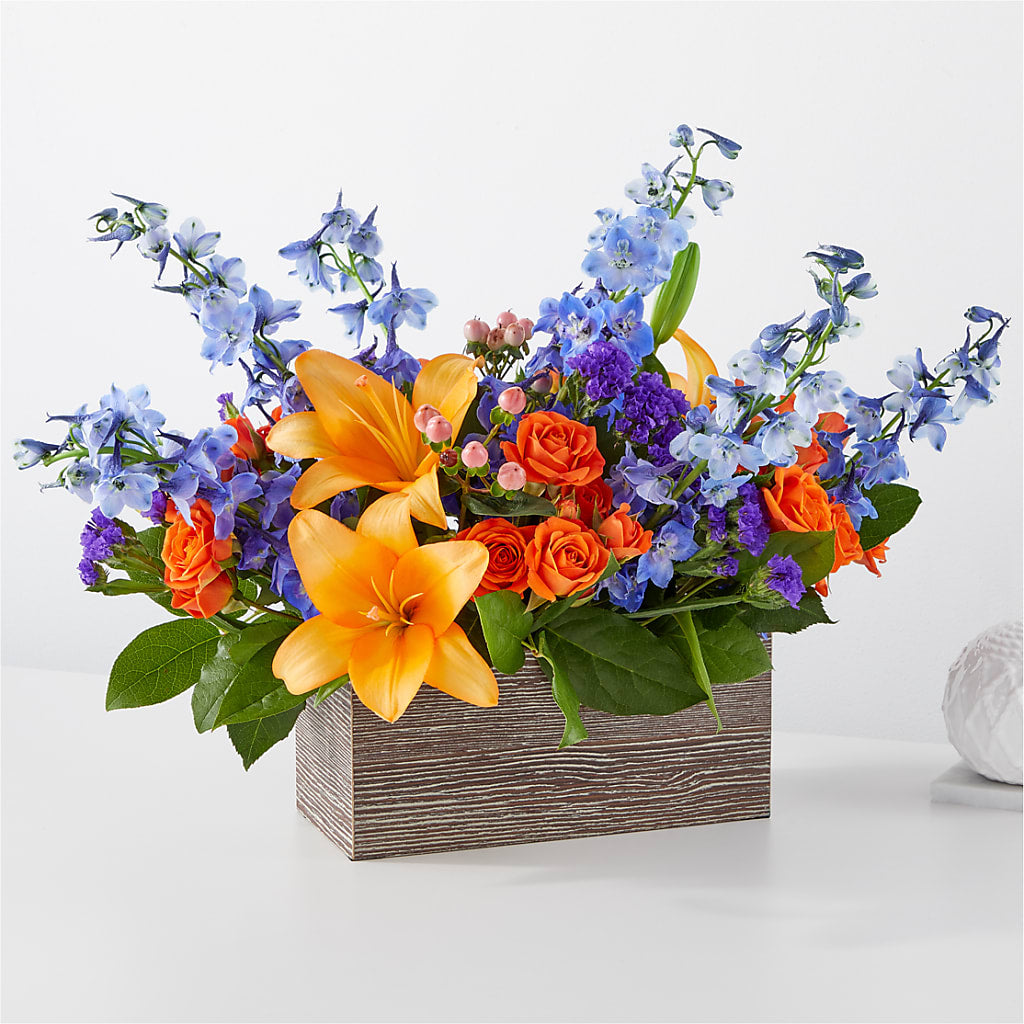 Radiant Citrus Box Bouquet – Millennial Florist, Hartsdale NY