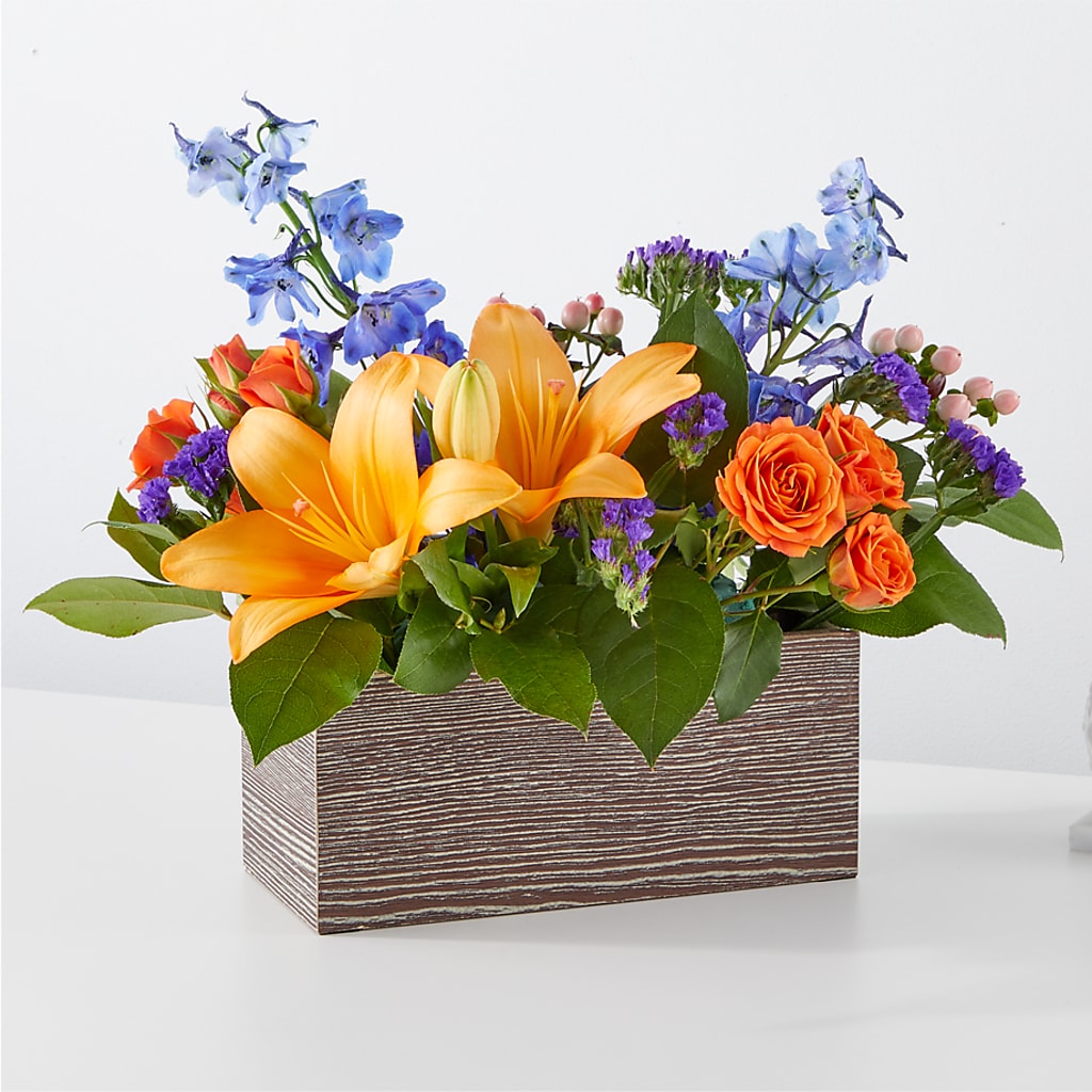 Radiant Citrus Box Bouquet – Millennial Florist, Hartsdale NY