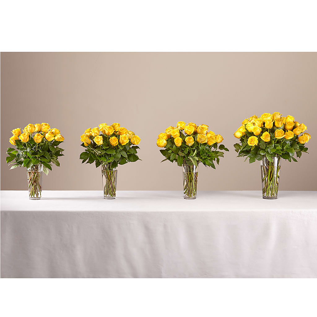 Long Stem Yellow Rose Bouquet – Millennial Florist, Hartsdale NY