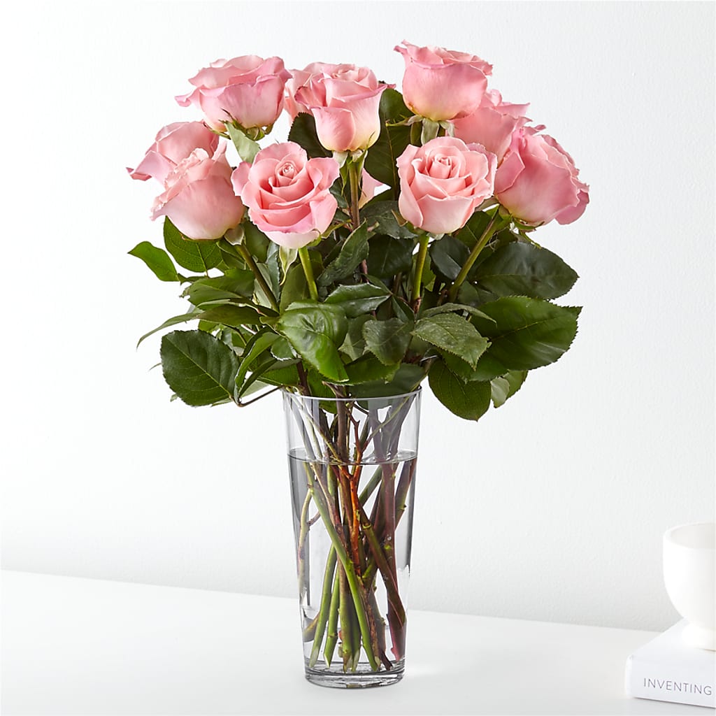 Long Stem Pink Rose Bouquet – Millennial Florist, Hartsdale NY