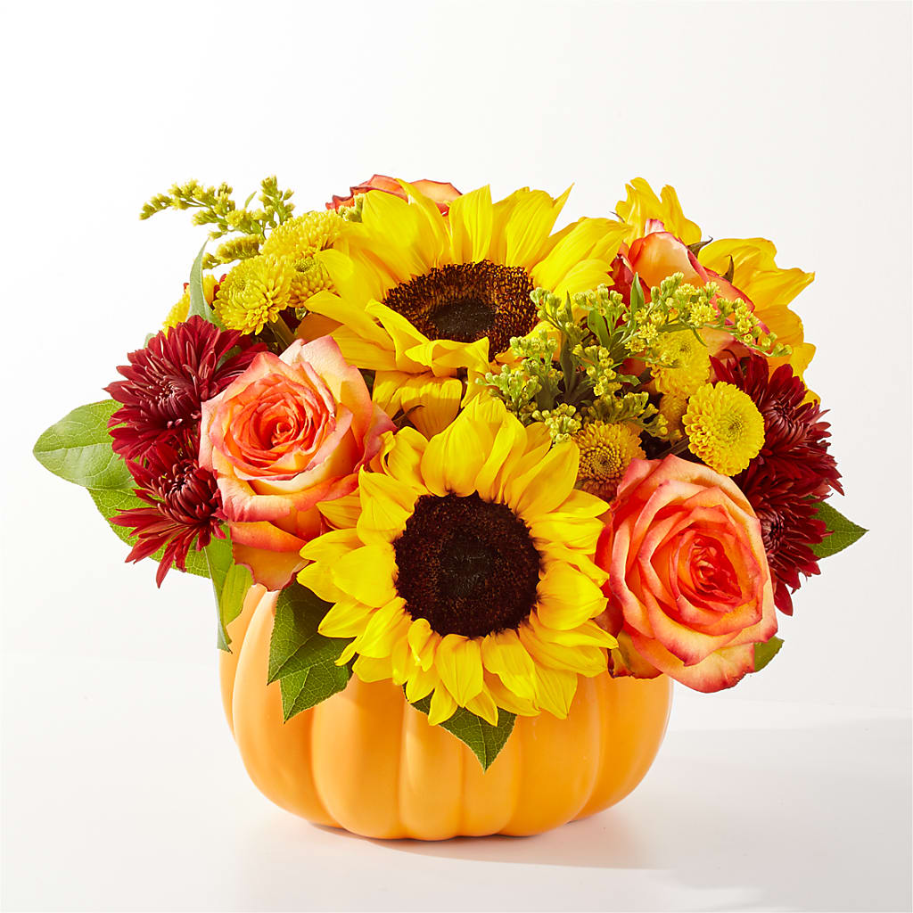 Golden Gourd Pumpkin Bouquet – Millennial Florist, Hartsdale NY