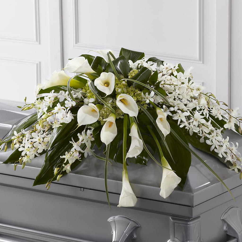 Angel Wings Casket Spray – Millennial Florist, Hartsdale NY