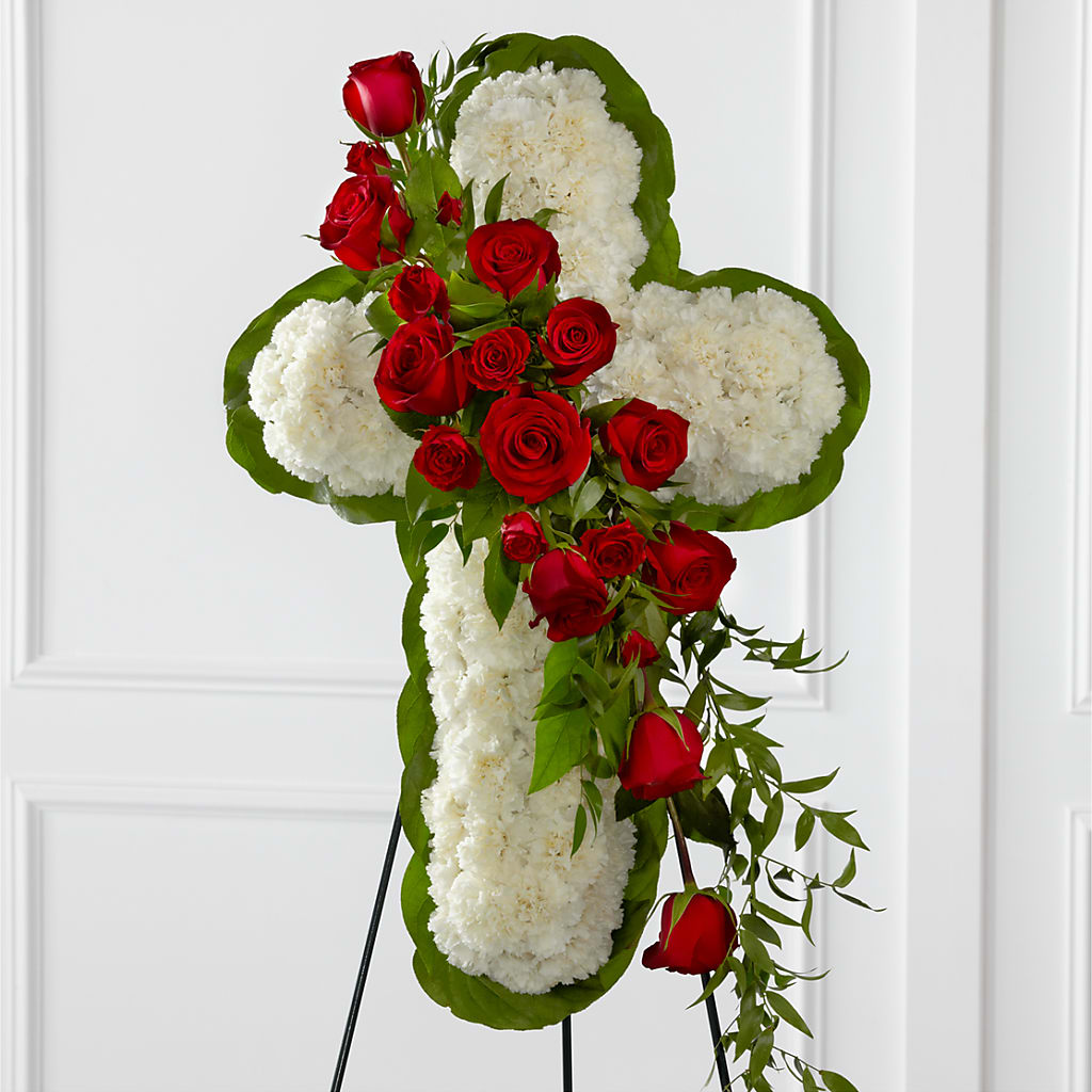 Floral Cross Easel – Millennial Florist, Hartsdale NY