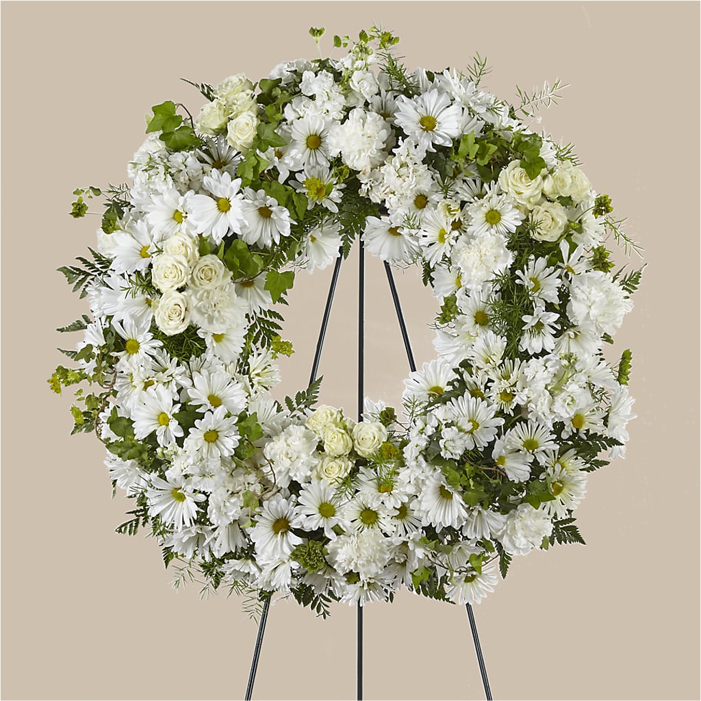Faithful Wishes Wreath – Millennial Florist, Hartsdale NY