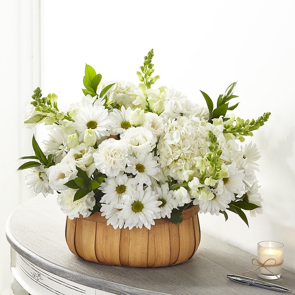 Pure Ivory Basket – Millennial Florist, Hartsdale NY