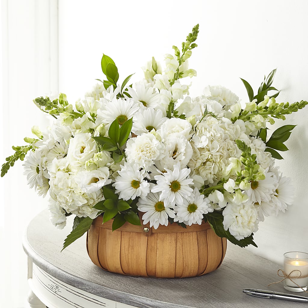 Pure Ivory Basket – Millennial Florist, Hartsdale NY