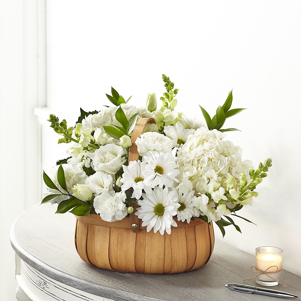 Pure Ivory Basket – Millennial Florist, Hartsdale NY