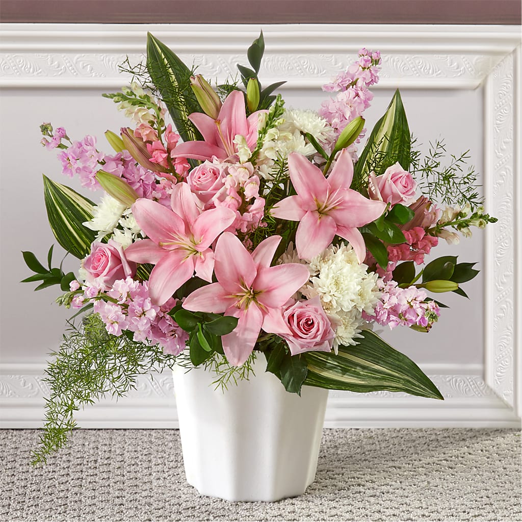 Simply Serene Floor Basket – Millennial Florist, Hartsdale NY