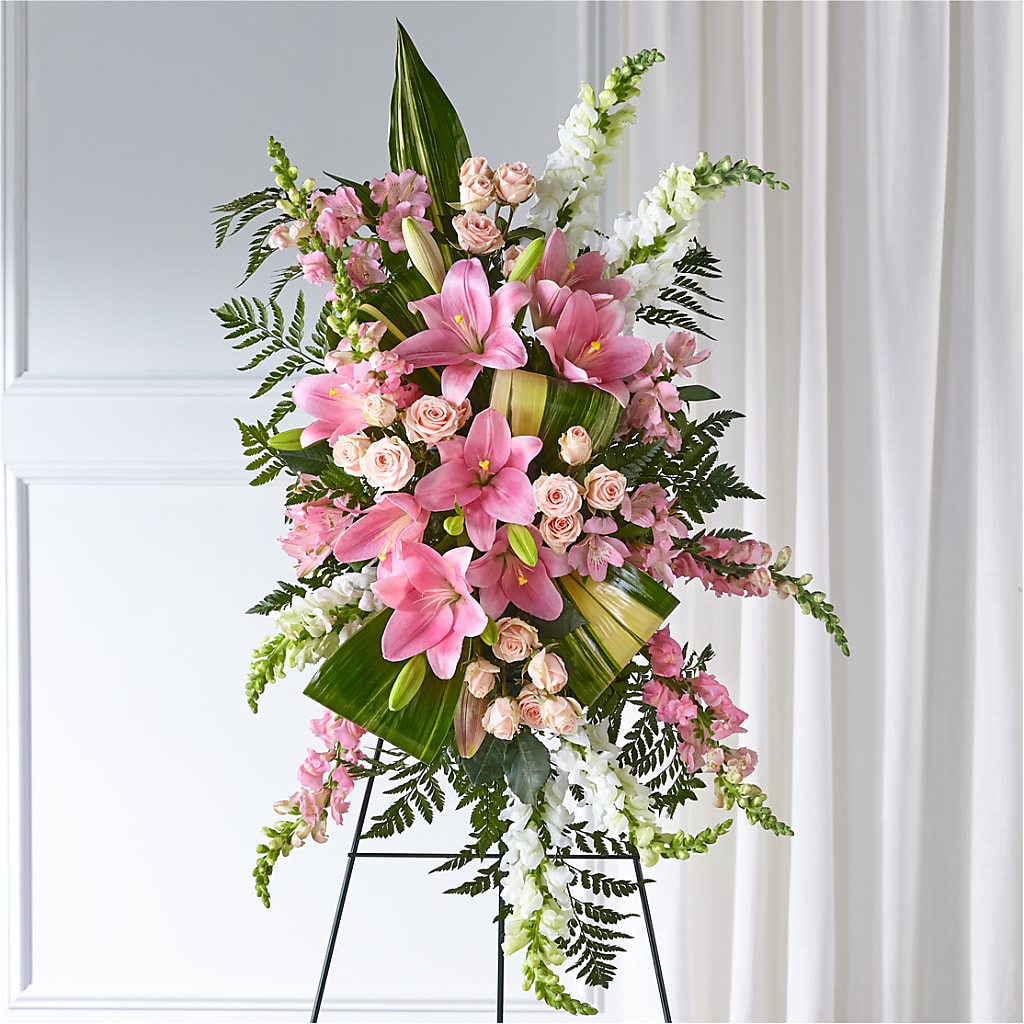 Elegant Embrace Standing Spray – Millennial Florist, Hartsdale NY