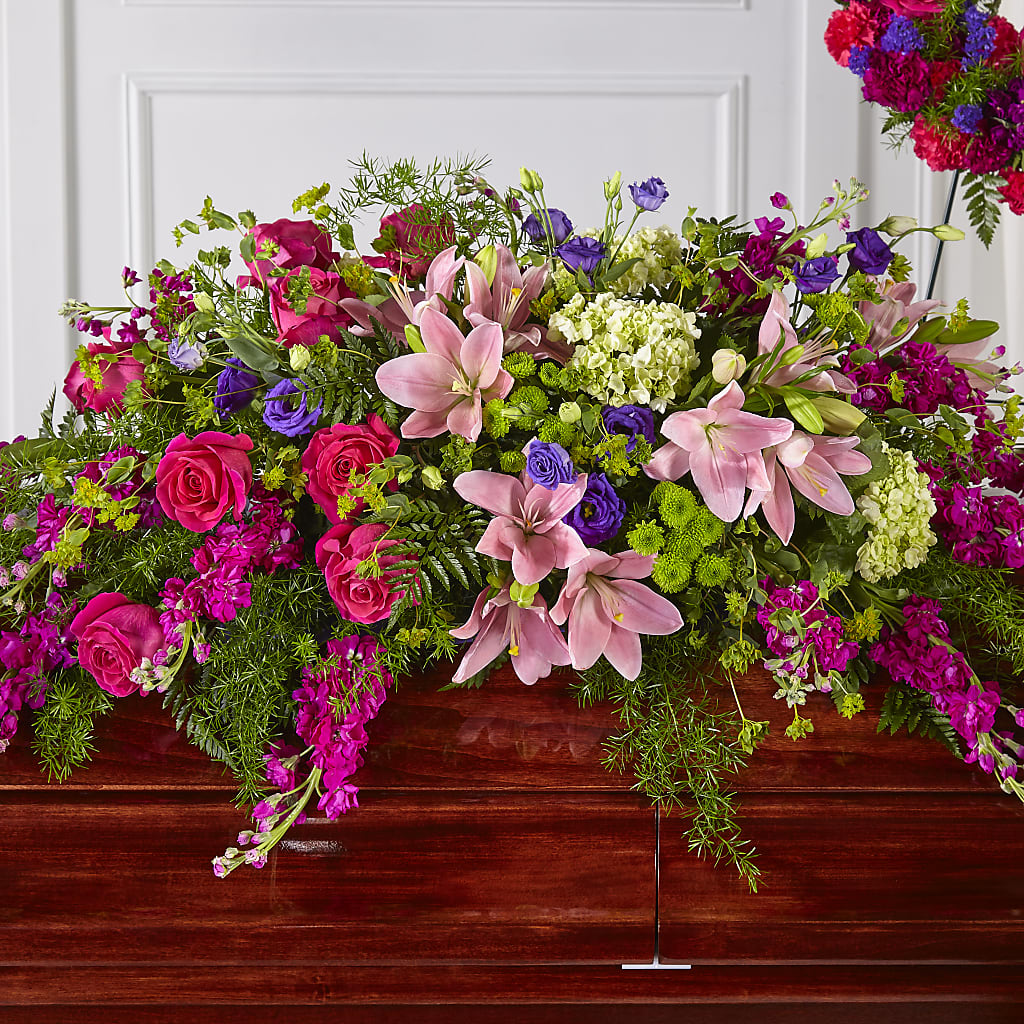 Radiant Tribute Casket Spray – Millennial Florist, Hartsdale NY