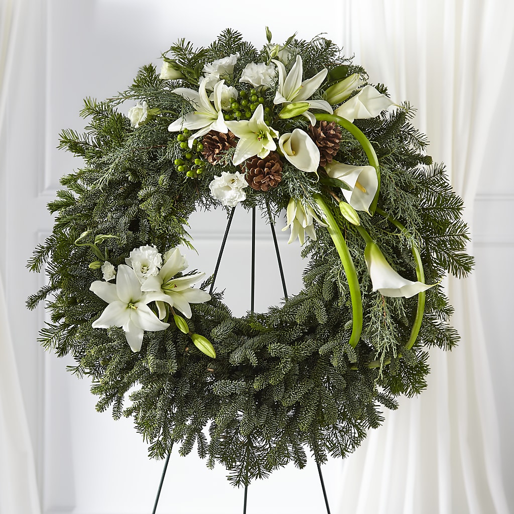 Greens of Hope Wreath – Millennial Florist, Hartsdale NY