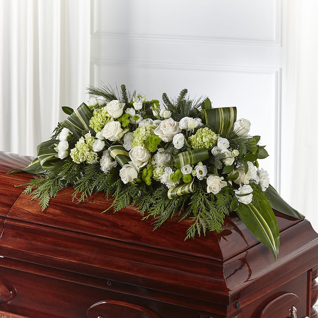 Hopeful Gesture Casket Spray – Millennial Florist, Hartsdale NY