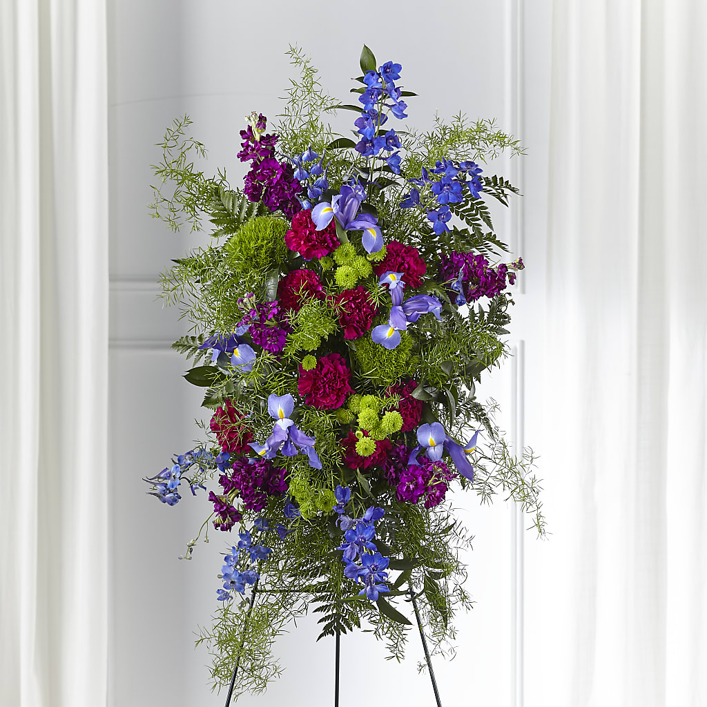Heavenly Skies Standing Spray – Millennial Florist, Hartsdale NY