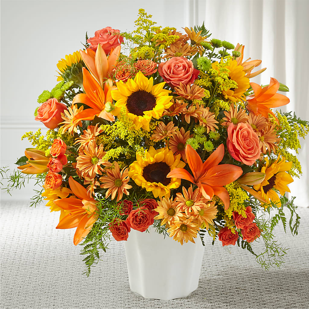 Harvest Thoughts Floor Basket – Millennial Florist, Hartsdale NY