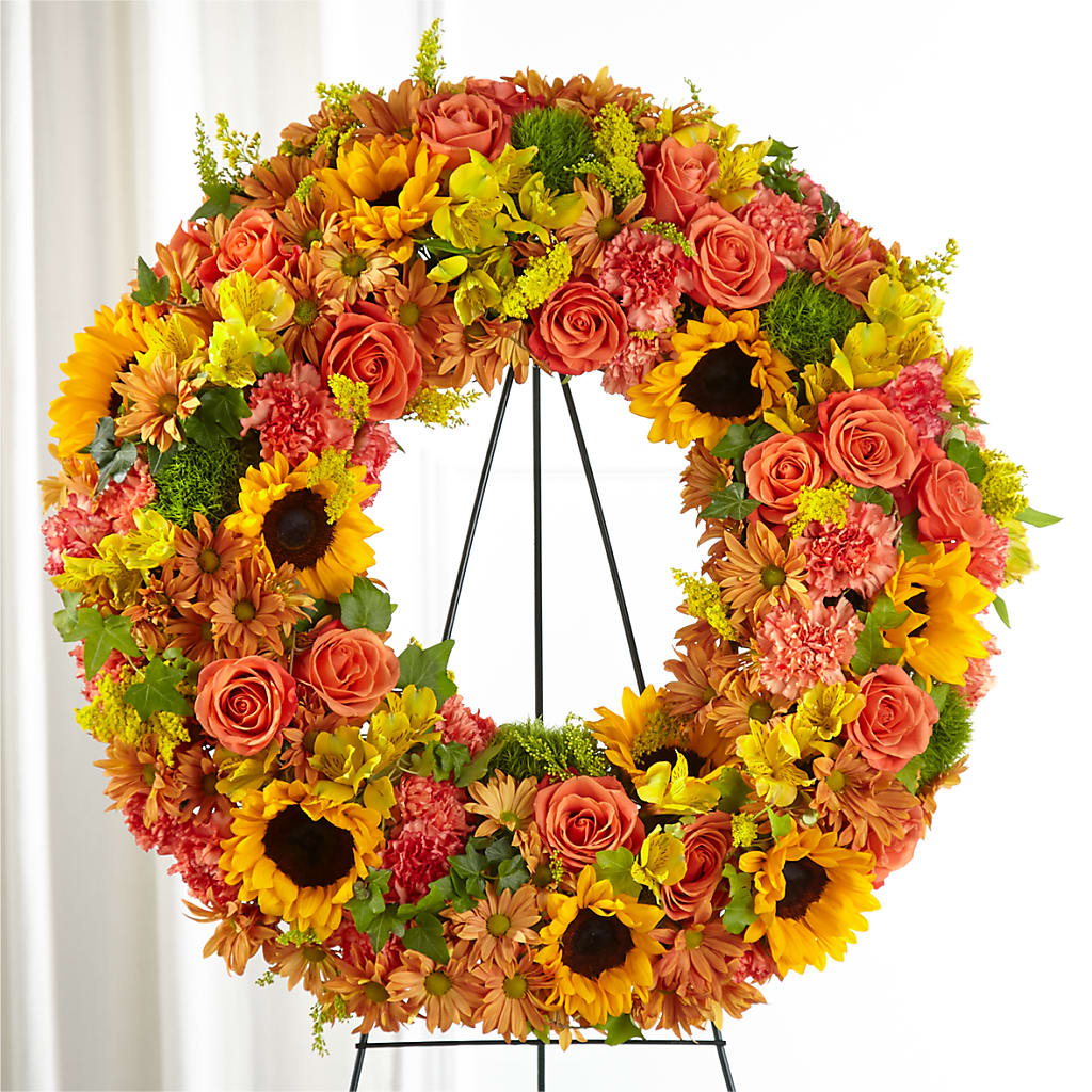 Autumnal Memories Wreath (Standard) – Millennial Florist, Hartsdale NY