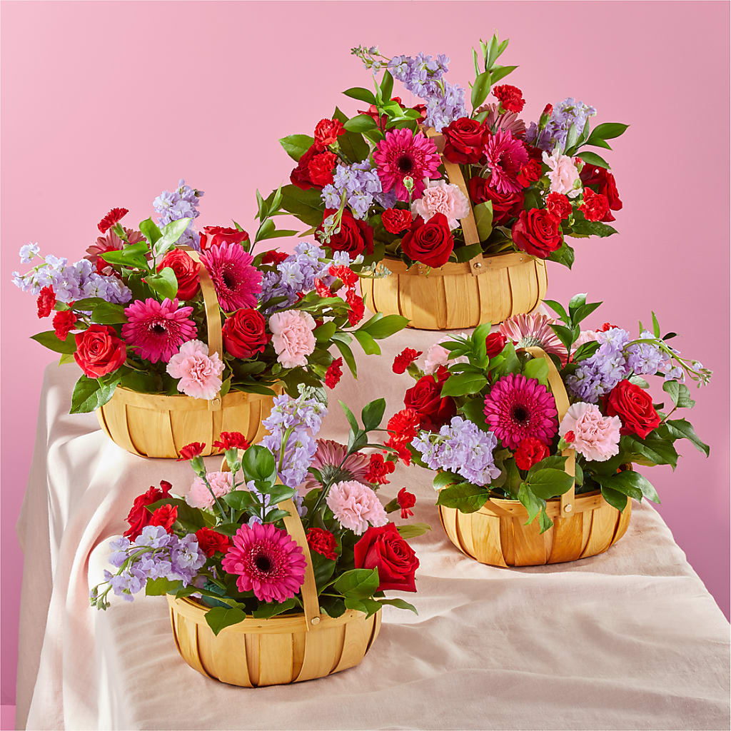 Pink Picnic Basket – Millennial Florist, Hartsdale NY