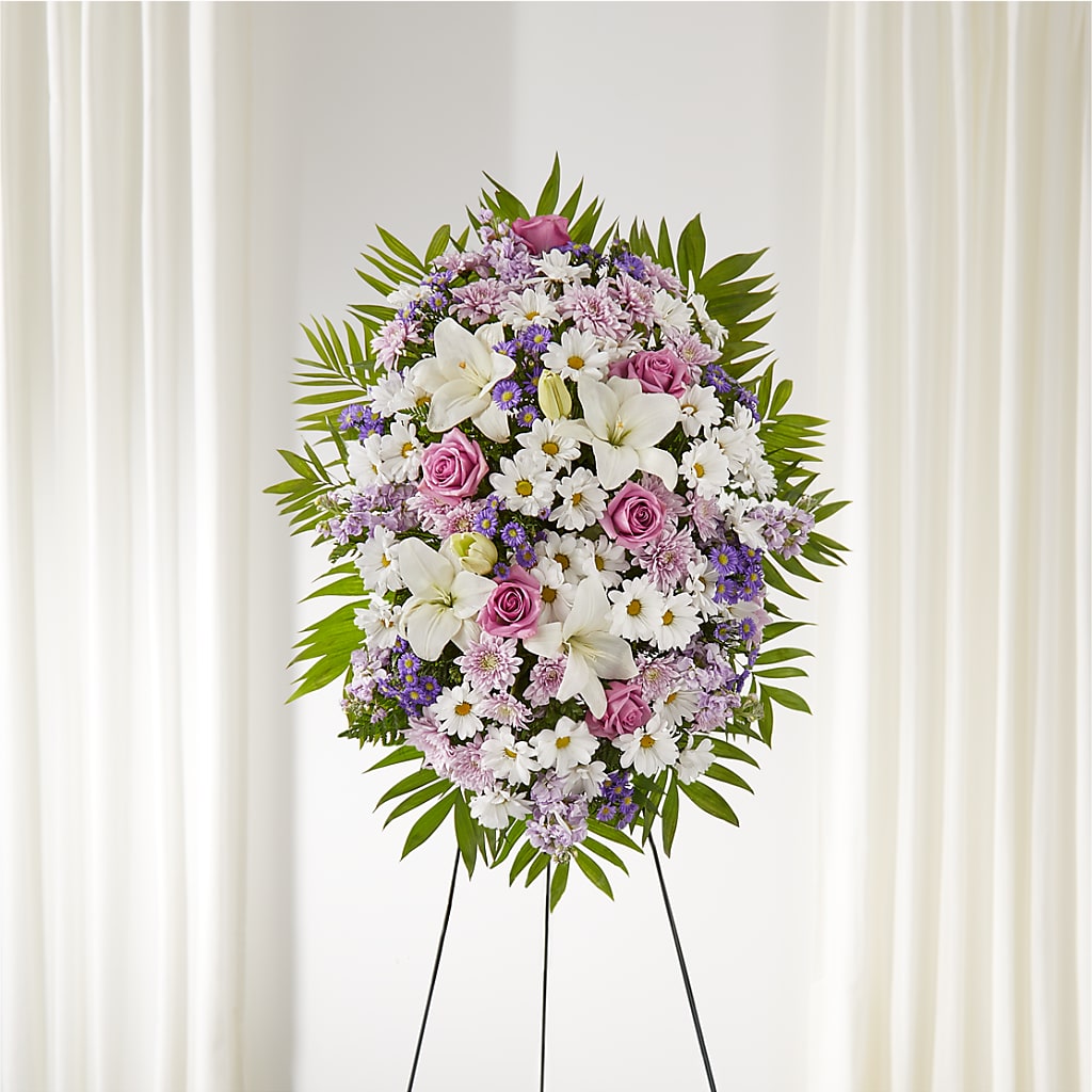 Surrounded by Love Standing Spray – Millennial Florist, Hartsdale NY