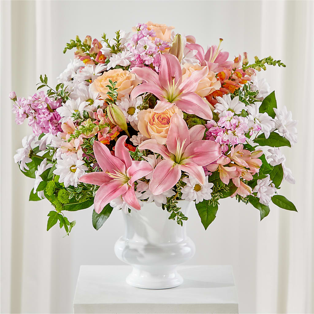 Heartfelt Gesture Urn Arrangement – Millennial Florist, Hartsdale NY