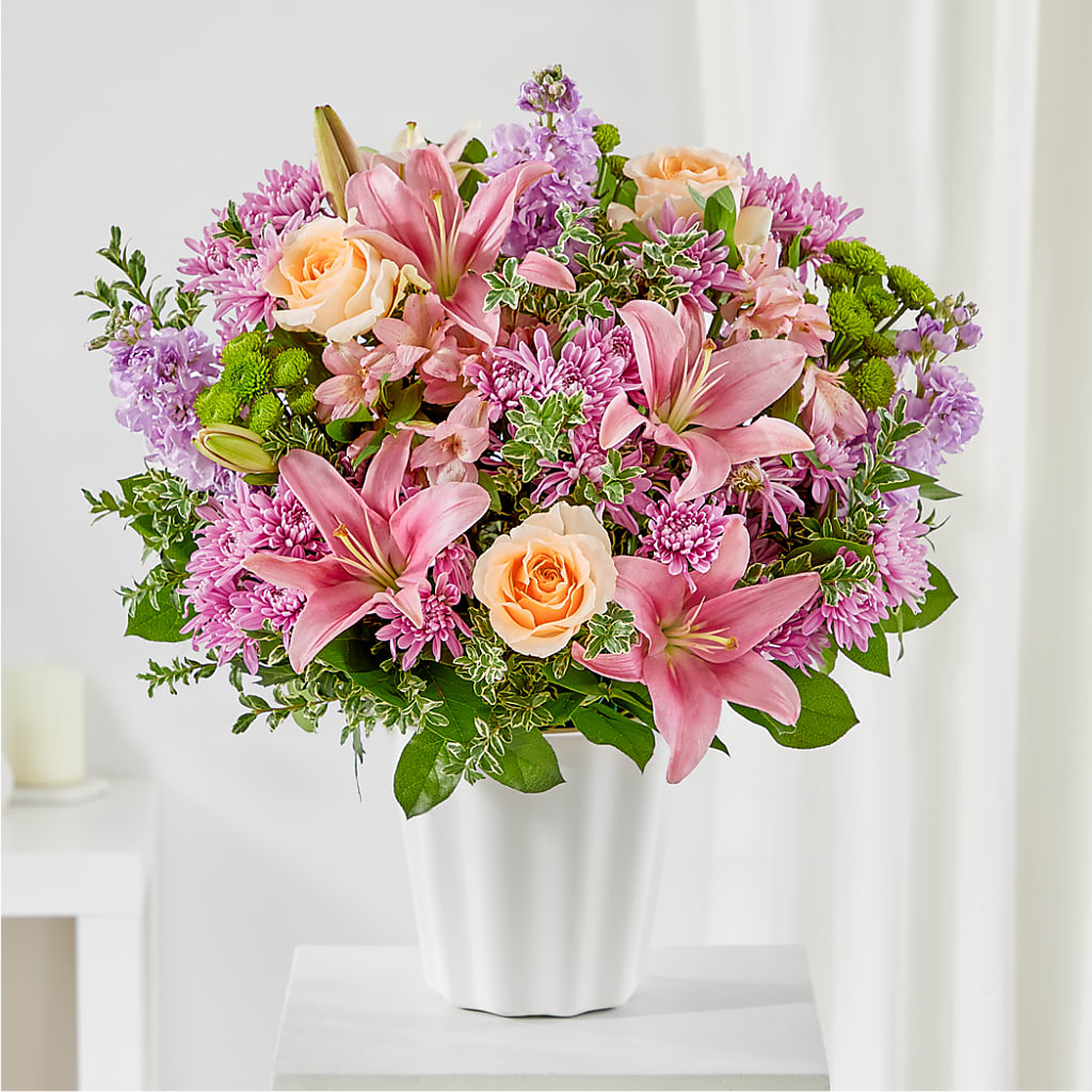 Supportive Embrace Tabletop Basket – Millennial Florist, Hartsdale NY