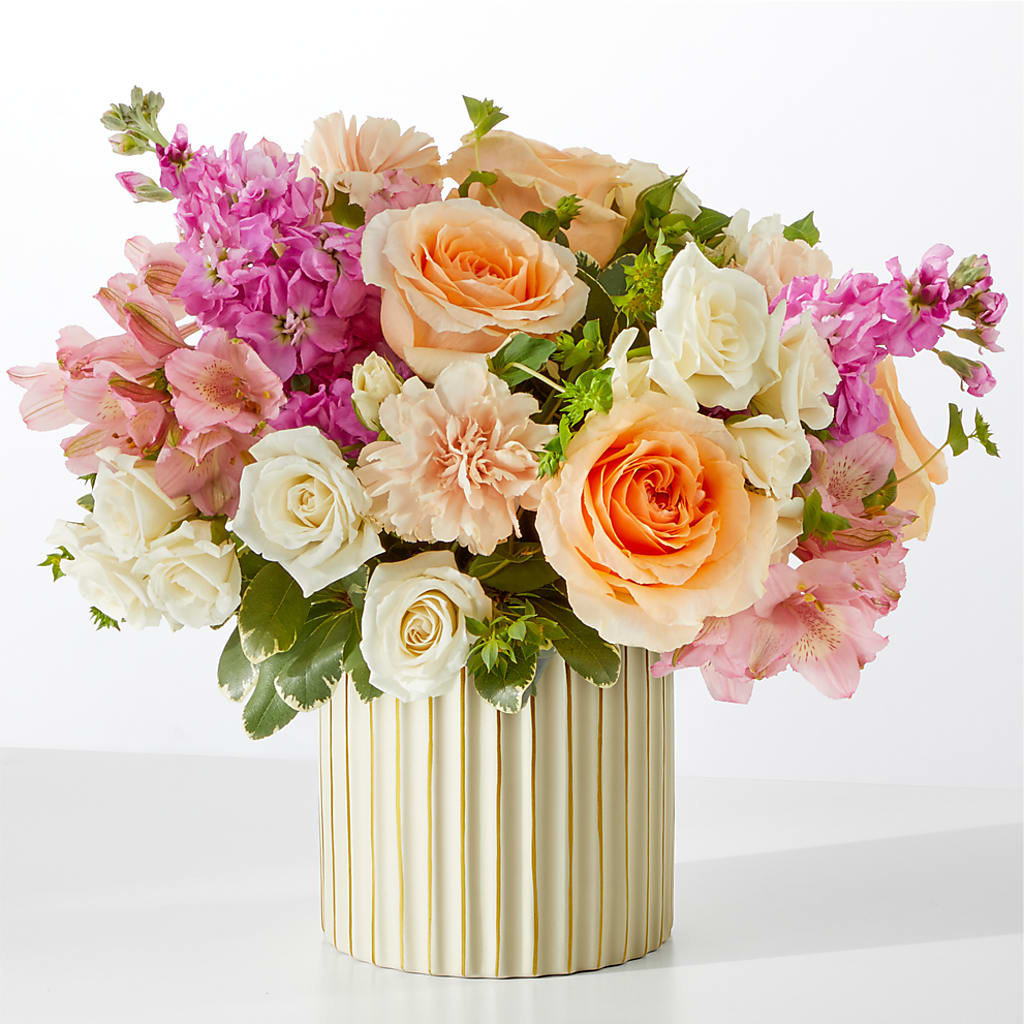 Paradise Bouquet with Ivory Vase – Millennial Florist, Hartsdale NY