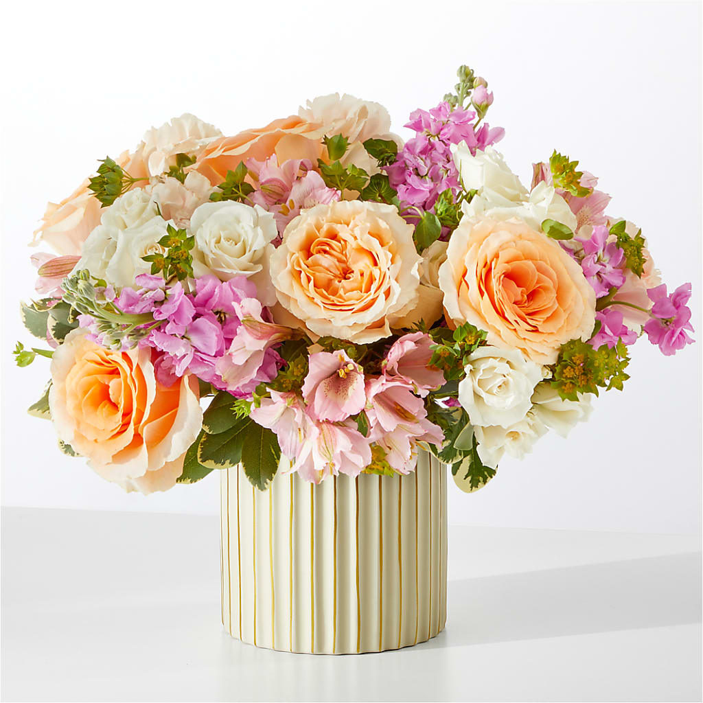 Paradise Bouquet with Ivory Vase – Millennial Florist, Hartsdale NY