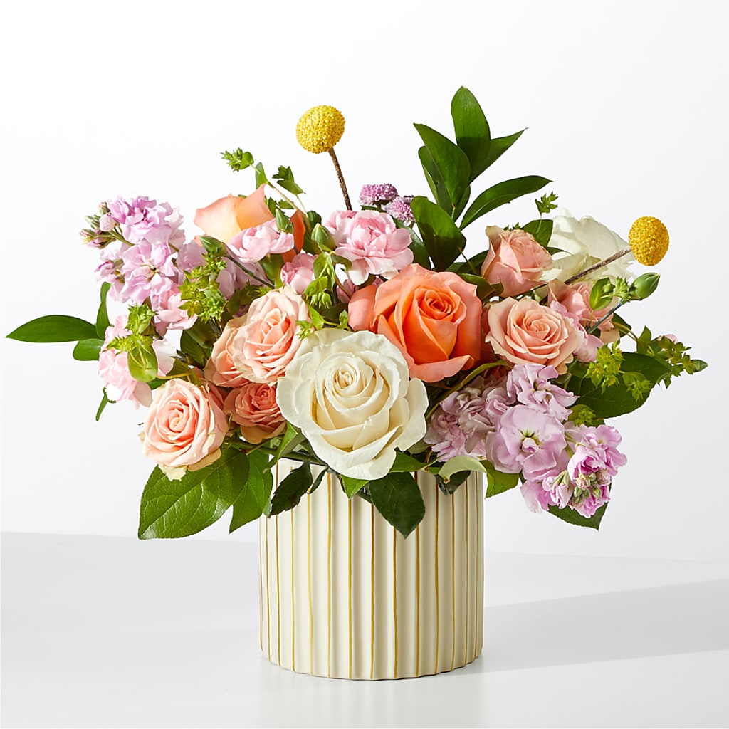 French Market Bouquet with Ivory Vase – Millennial Florist, Hartsdale NY