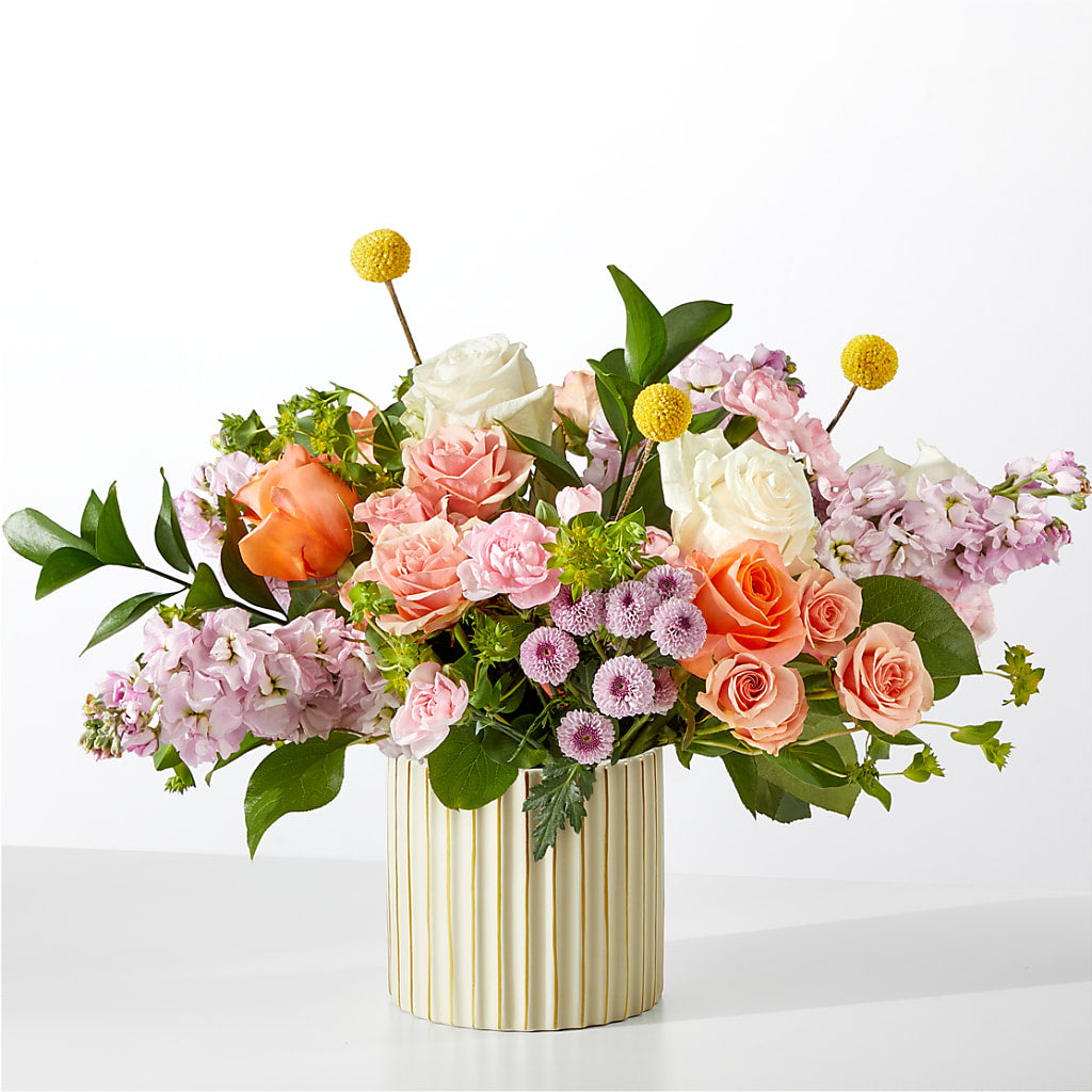 French Market Bouquet with Ivory Vase – Millennial Florist, Hartsdale NY