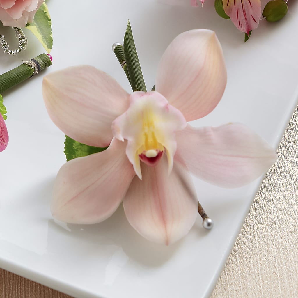 Pink Cymbidium Boutonniere – Millennial Florist, Hartsdale NY