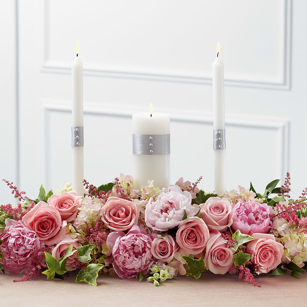 Worldwide Romance Unity Candle Arrangement – Millennial Florist, Hartsdale NY
