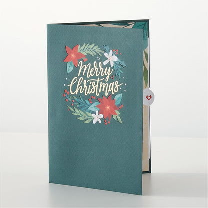 Happiest Holidays Poinsettia and Lovepop Card –  Millennial Florist, Hartsdale NY