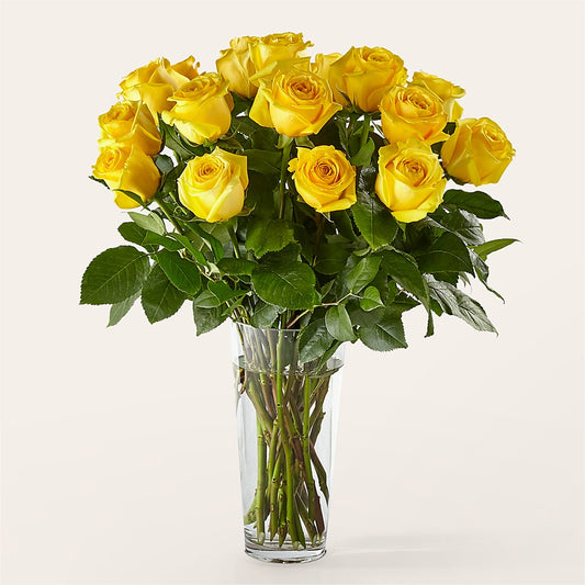 Long Stem Yellow Rose Bouquet –  Millennial Florist, Hartsdale NY