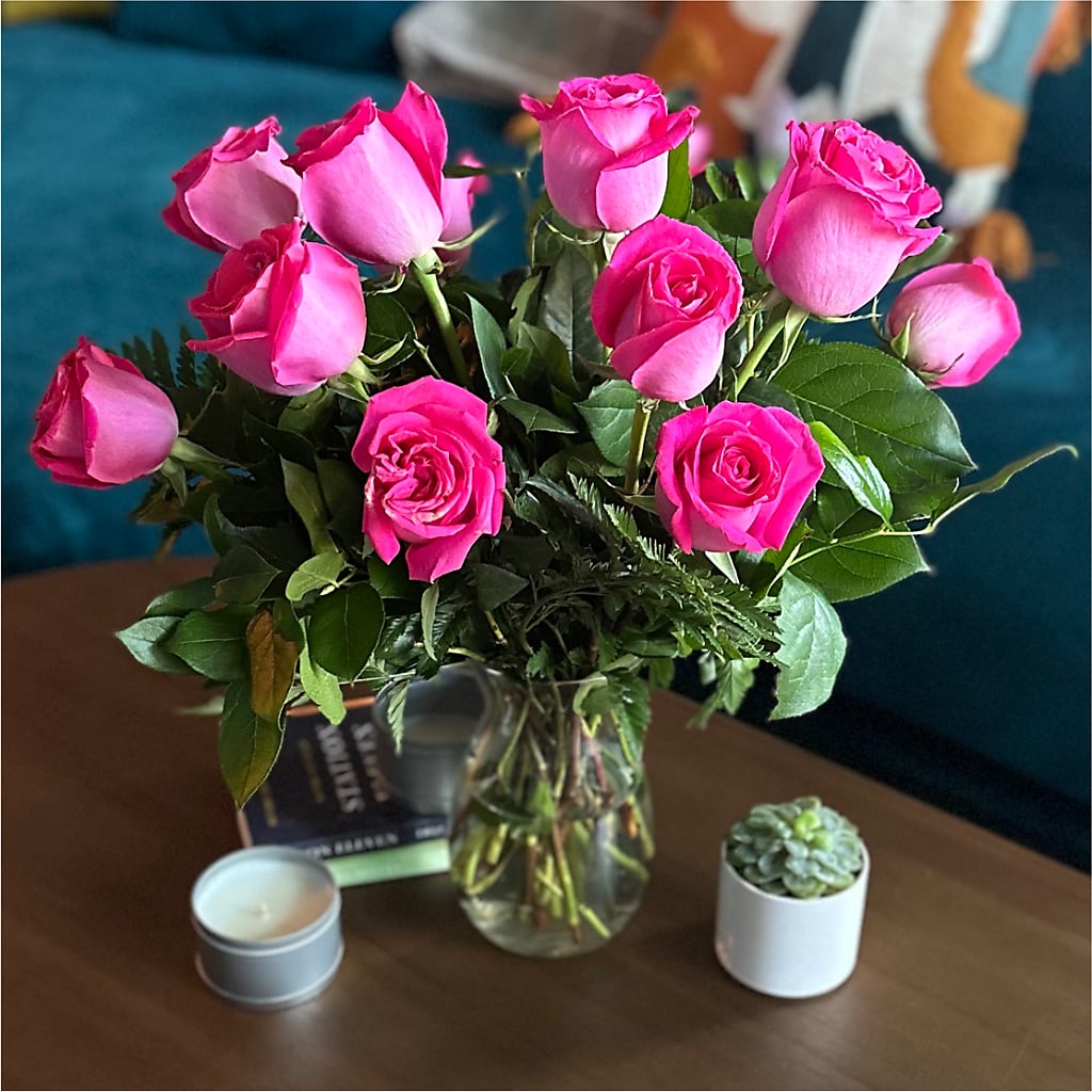 Long Stem Pink Rose Bouquet –  Millennial Florist, Hartsdale NY