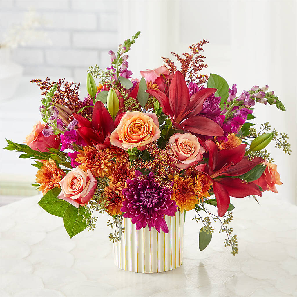 Burgundy Landscape Bouquet –  Millennial Florist, Hartsdale NY