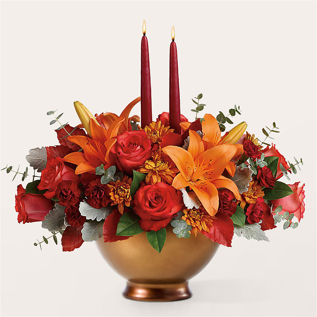 Fruits of Fall Centerpiece –  Millennial Florist, Hartsdale NY