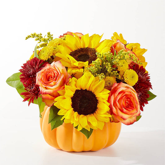 Golden Gourd Pumpkin Bouquet –  Millennial Florist, Hartsdale NY