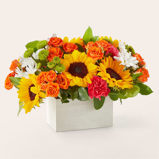 Sun-drenched Blooms Box Bouquet –  Millennial Florist, Hartsdale NY