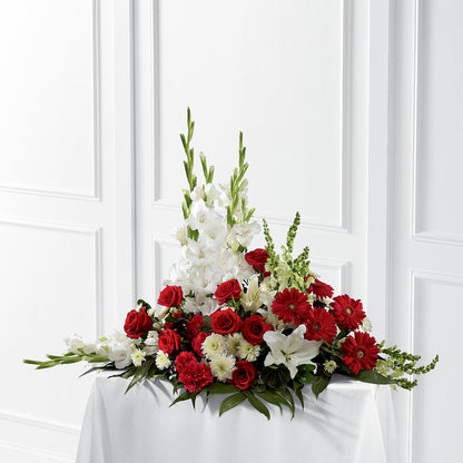 Crimson & White Arrangement –  Millennial Florist, Hartsdale NY