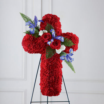Faithful Hero Floral Cross –  Millennial Florist, Hartsdale NY