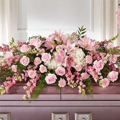 Life & Remembrance Casket Spray –  Millennial Florist, Hartsdale NY