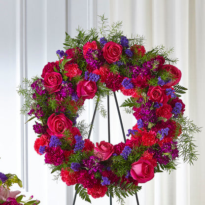 Calming Colors Wreath –  Millennial Florist, Hartsdale NY