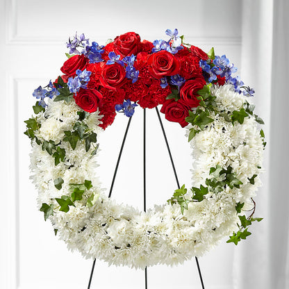 Patriotic Passion Wreath –  Millennial Florist, Hartsdale NY