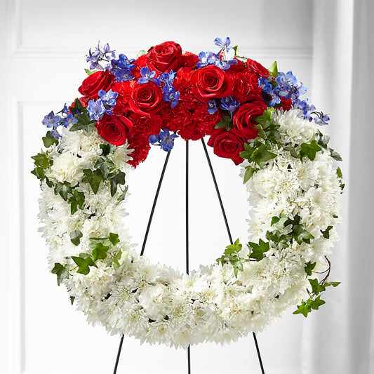 Patriotic Passion Wreath –  Millennial Florist, Hartsdale NY