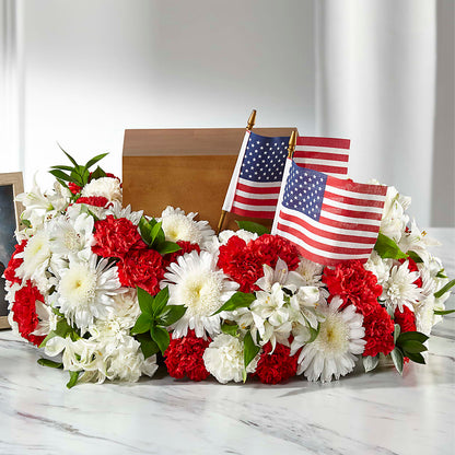 Spirit of Patriotism Cremation Adornment –  Millennial Florist, Hartsdale NY