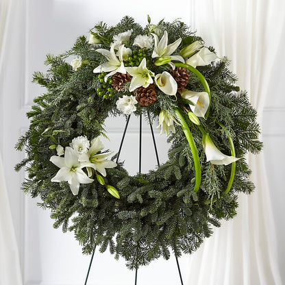 Greens of Hope Wreath –  Millennial Florist, Hartsdale NY