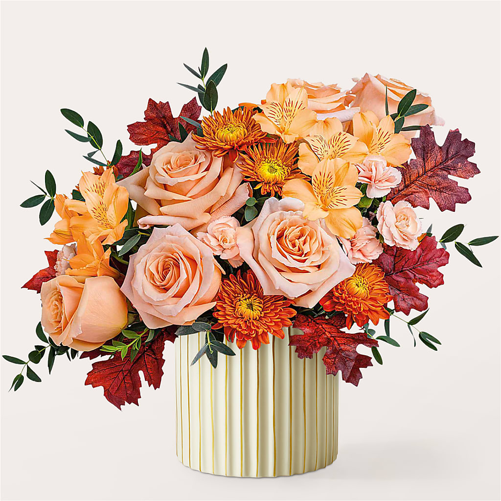 Spiced Latte Bouquet with Ivory Vase –  Millennial Florist, Hartsdale NY