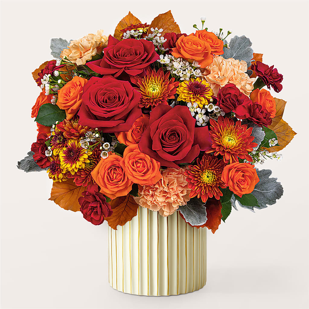 Merlot Bouquet with Ivory Vase –  Millennial Florist, Hartsdale NY