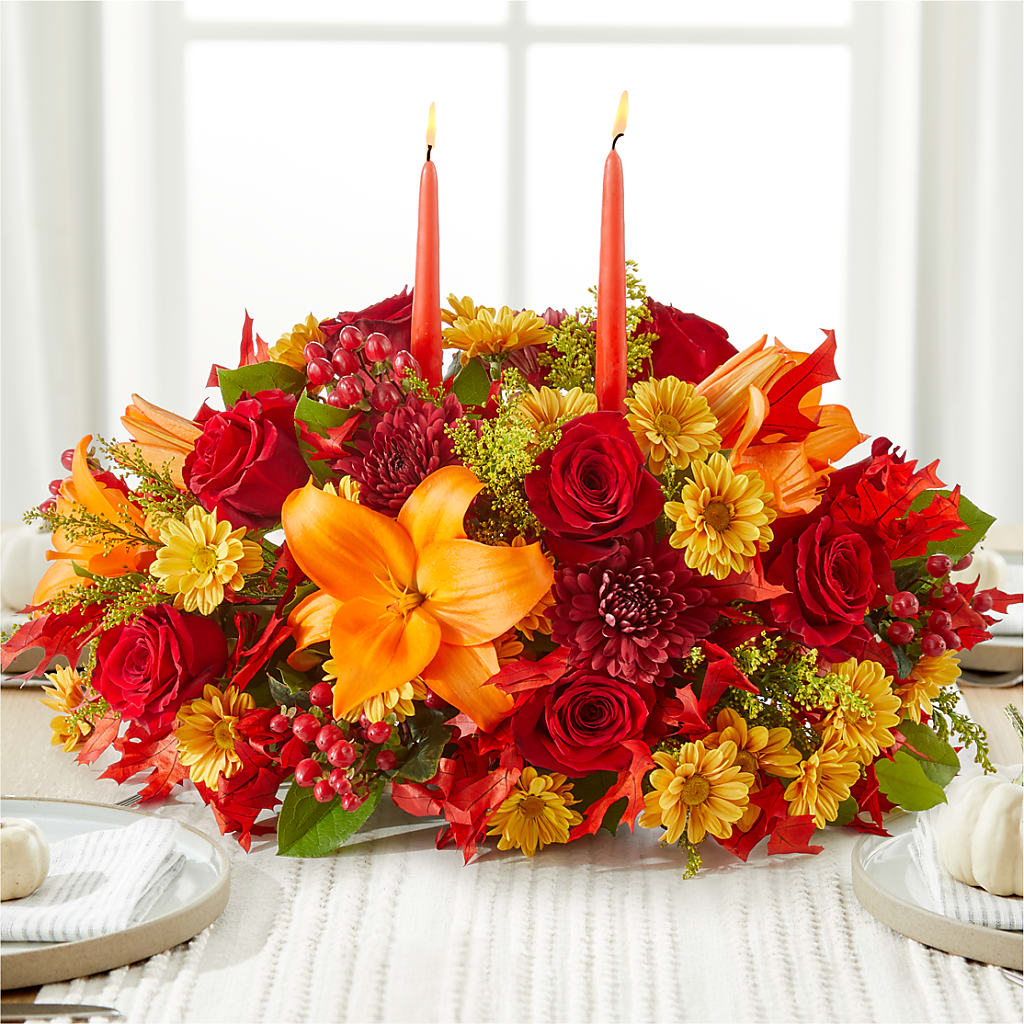 Autumn's Embrace Centerpiece –  Millennial Florist, Hartsdale NY