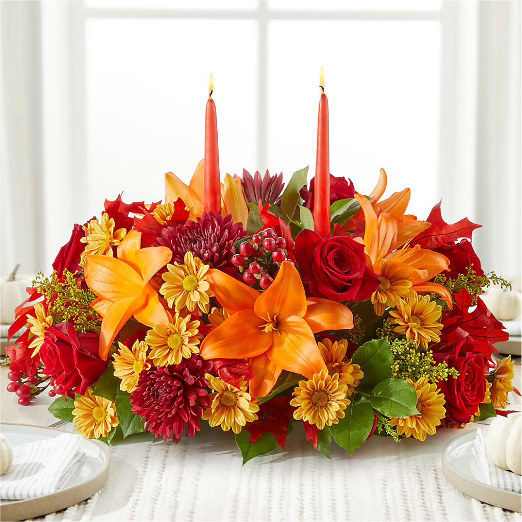 Autumn's Embrace Centerpiece –  Millennial Florist, Hartsdale NY